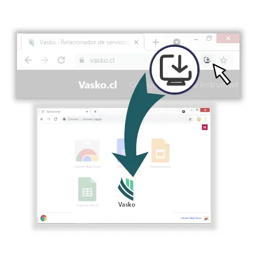 Instala esta web Vasko en tu equipo